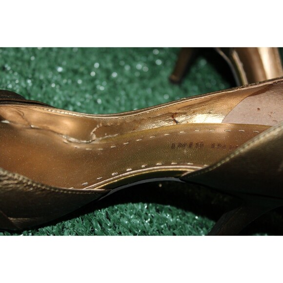 Gianni Bini Gold Heels Size 7 M Pointy Toe Soes Casual Dress - Picture 7 of 9
